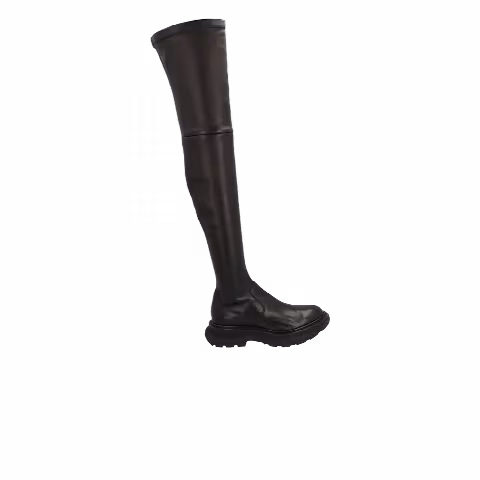Alexander McQueen Wmns Tread Slick Tall Boot 'Black'