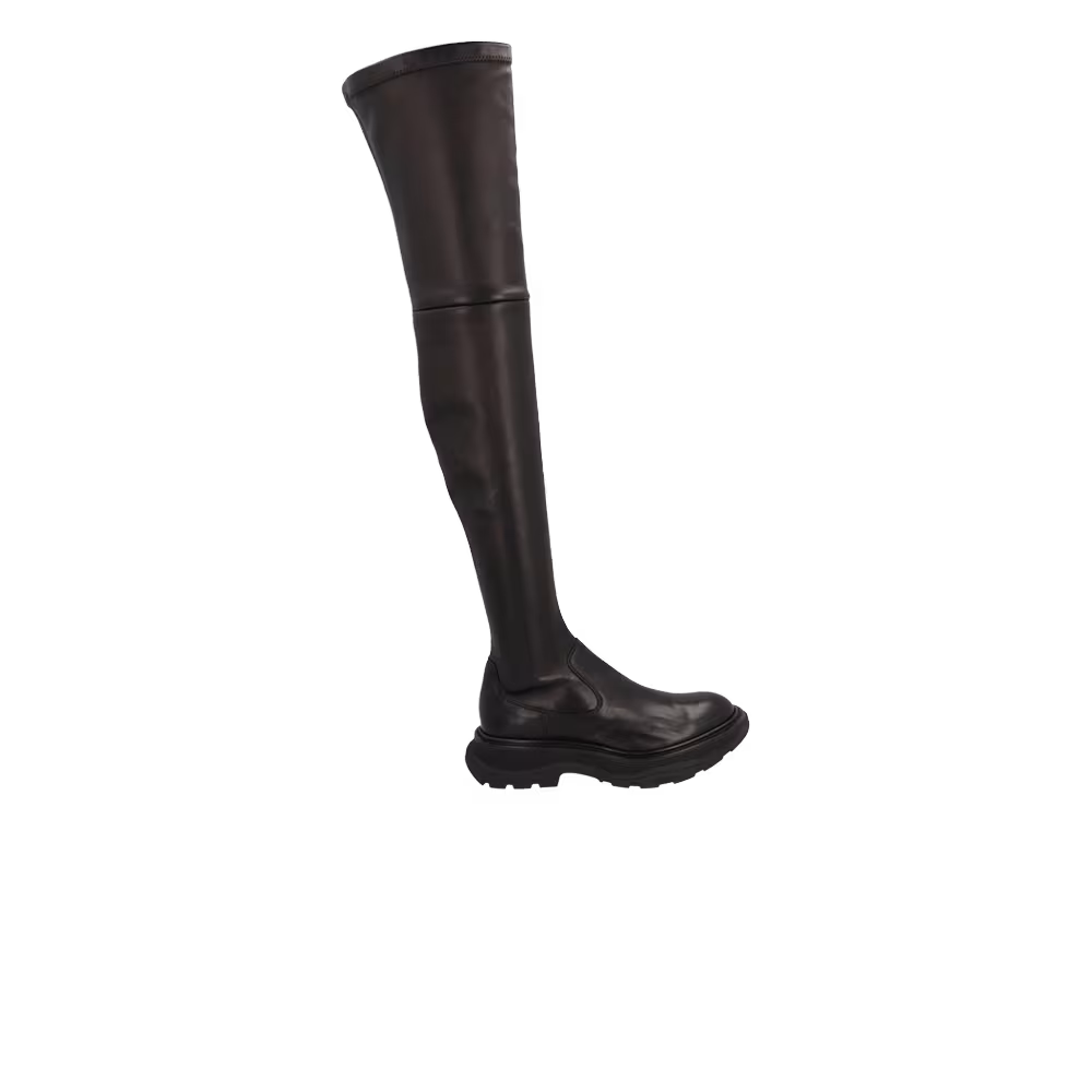 Alexander McQueen Women's Tread Slick Tall Boot Black
