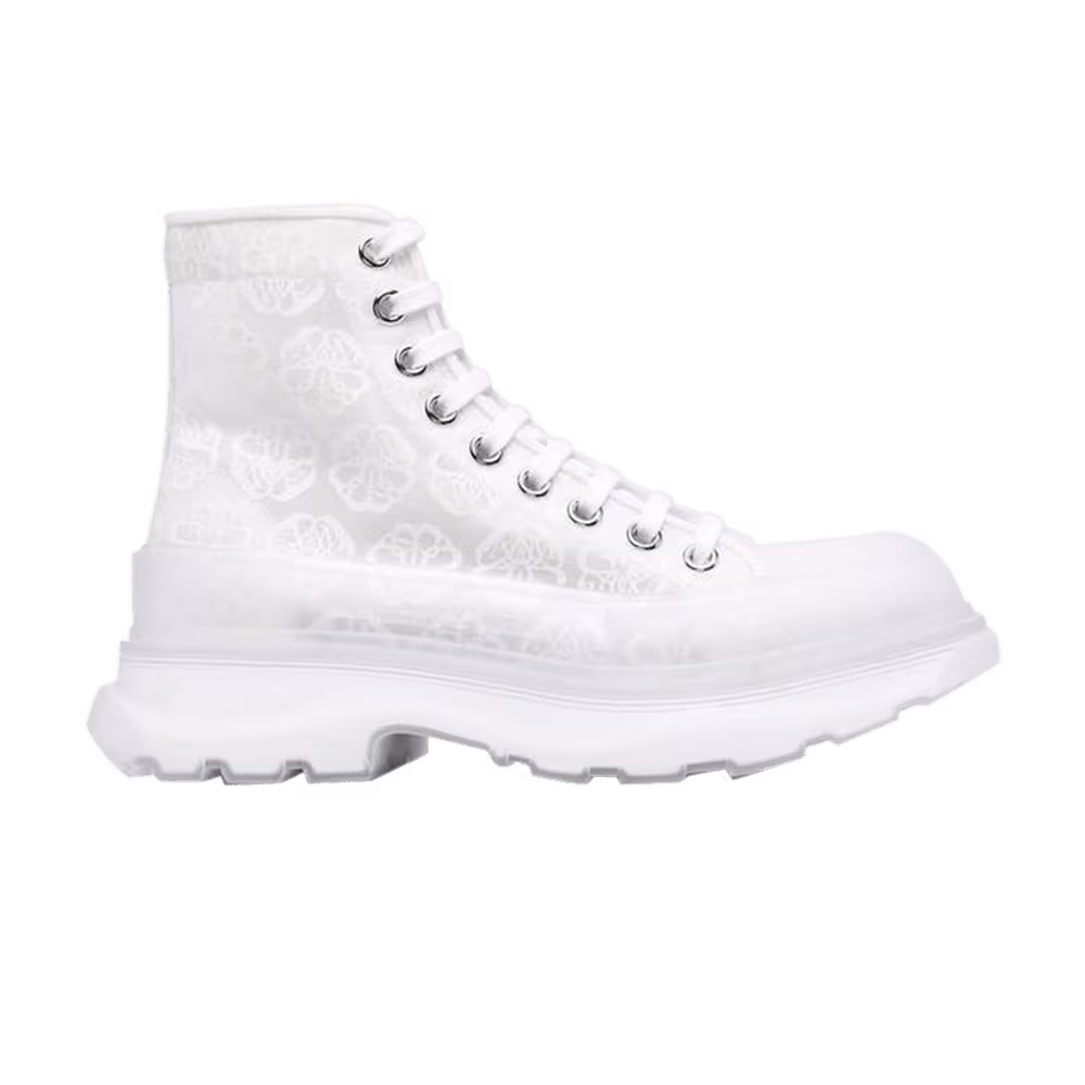 Alexander McQueen Women's Tread Slick Boot White Transparent