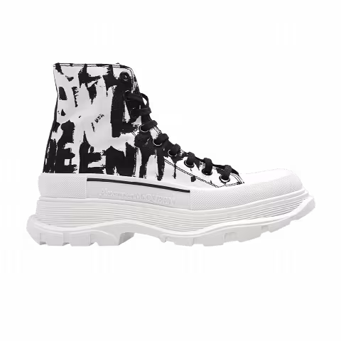 Alexander McQueen Wmns Tread Slick Boot 'White Black'