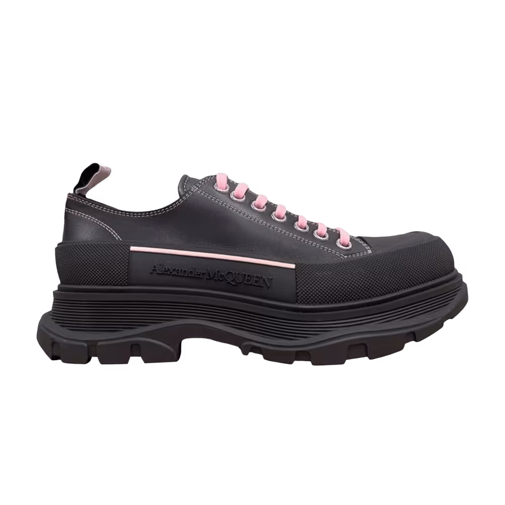 Alexander McQueen Tread Slick Lace-Up Black Pink