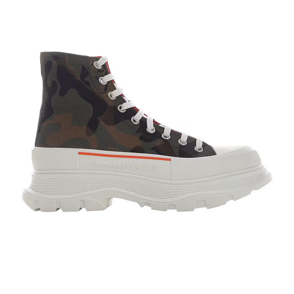 Alexander McQueen Tread Slick High Camo Skull