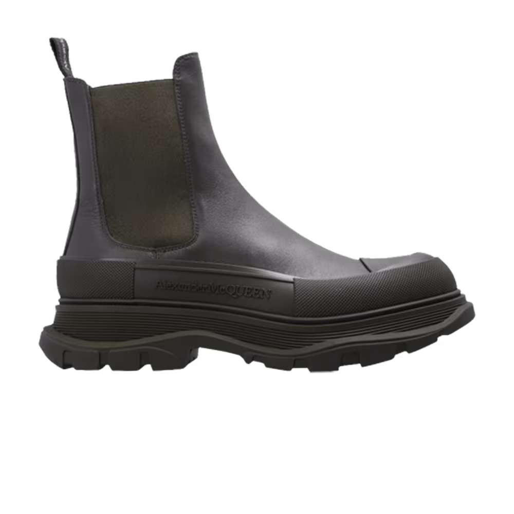 Alexander McQueen Tread Slick Boots Khaki