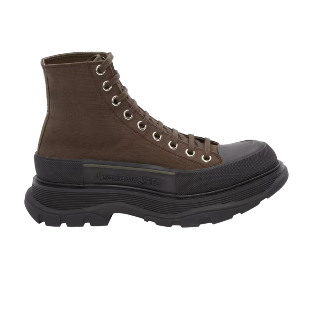 Alexander McQueen Women's Tread Slick Boots Khaki