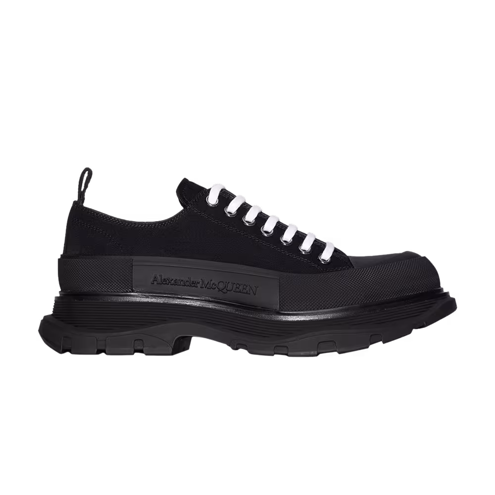Alexander McQueen Tread Slick Lace Up Triple Black