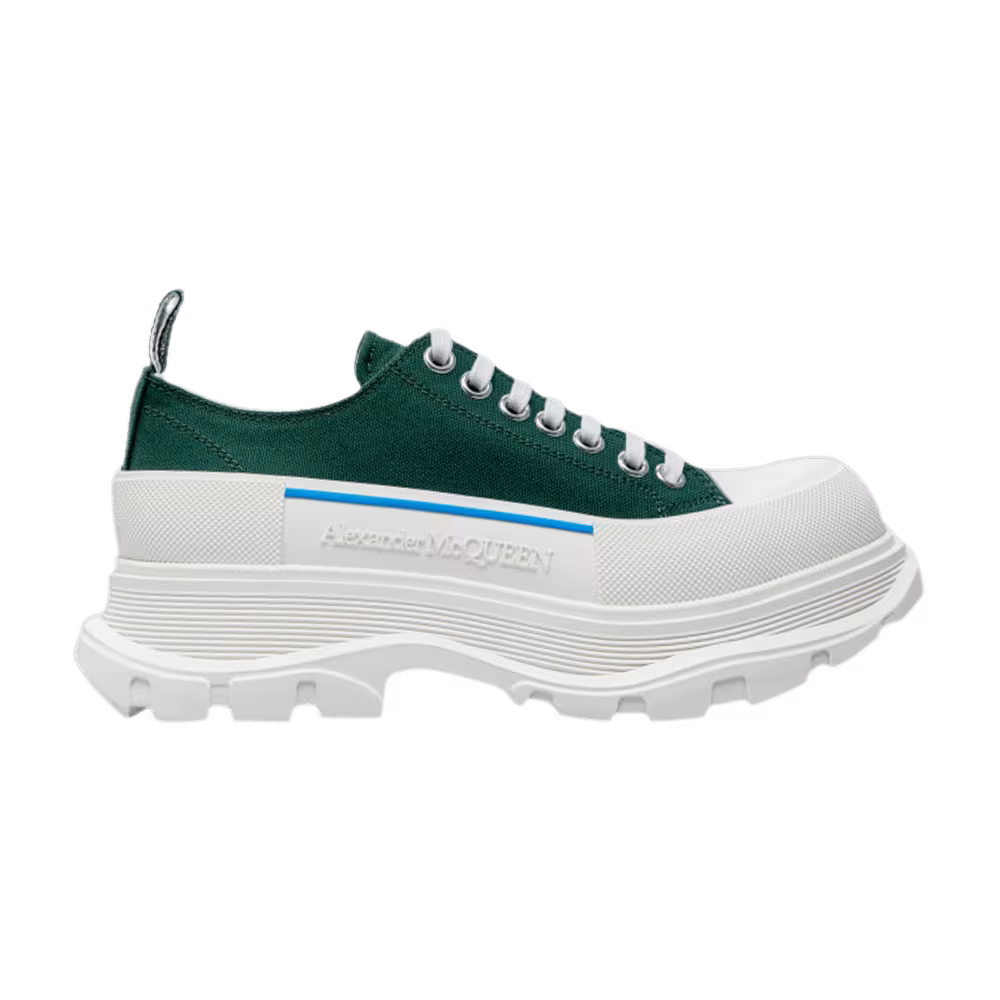 Alexander McQueen Tread Slick Lace Up Green Blue