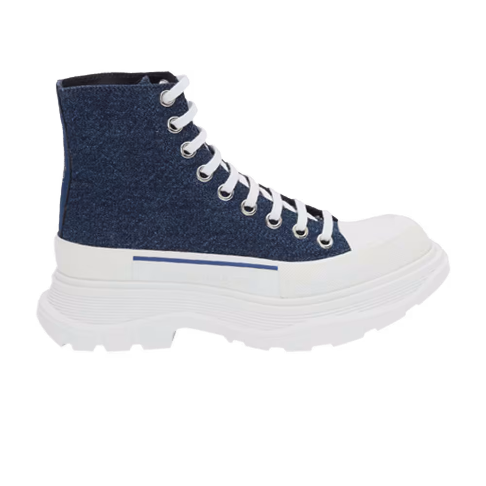 Alexander McQueen Women's Tread Slick Boots Indigo