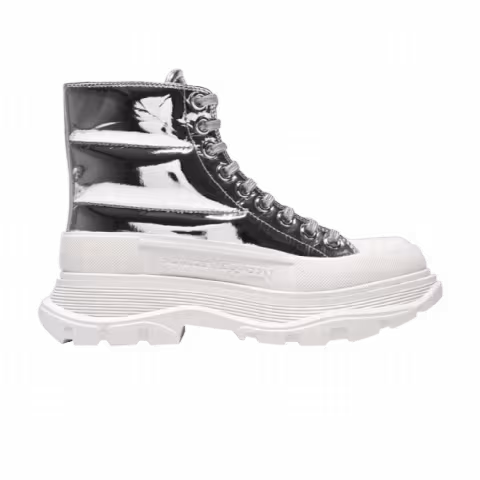 Alexander McQueen Wmns Tread Slick Boot 'Silver'