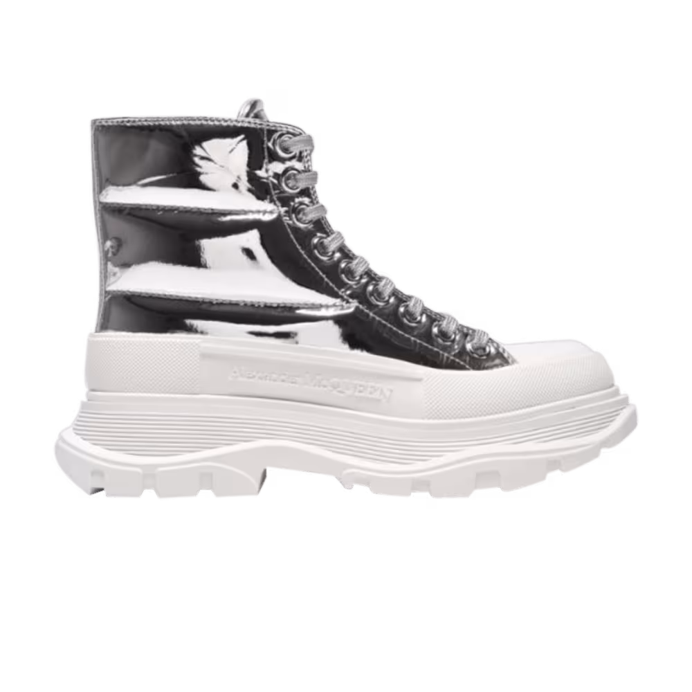 Alexander McQueen Women's Tread Slick Boot Silver