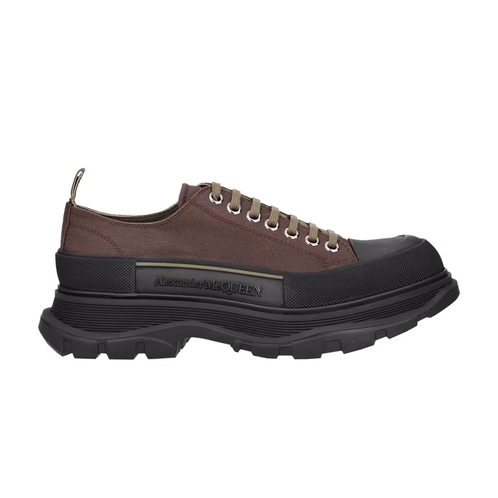 Alexander McQueen Tread Slick Lace Up Khaki