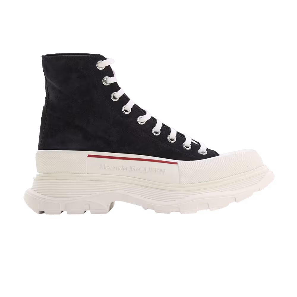 Alexander McQueen Tread Slick Boots Blue Navy
