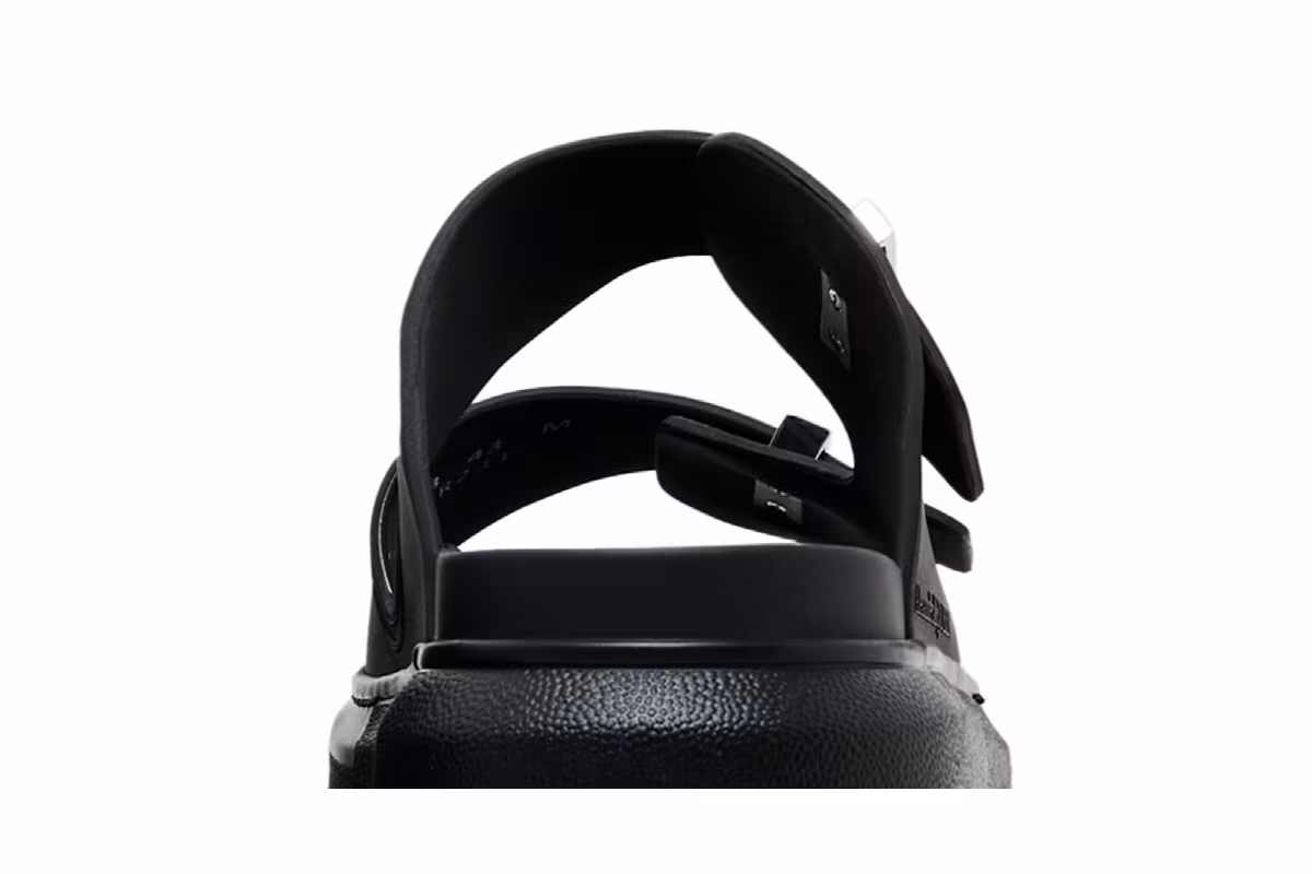 Alexander McQueen Hybrid Double Buckle Sandal Black, view 8