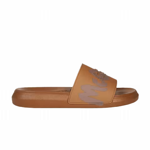 Alexander McQueen Rubber Pool Slide 'Graffiti - Brown'