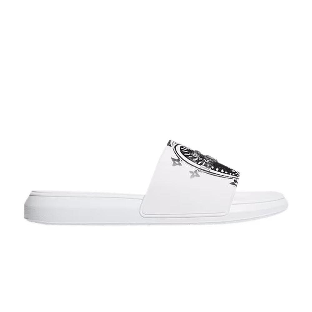 Alexander McQueen Pool Slide Heart Logo - White