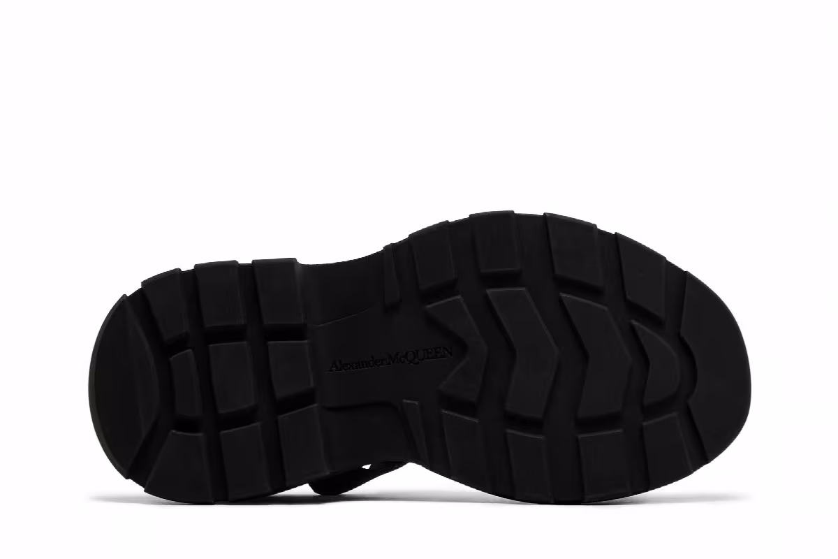 Alexander McQueen Women's Tread Sandal Black, view 5