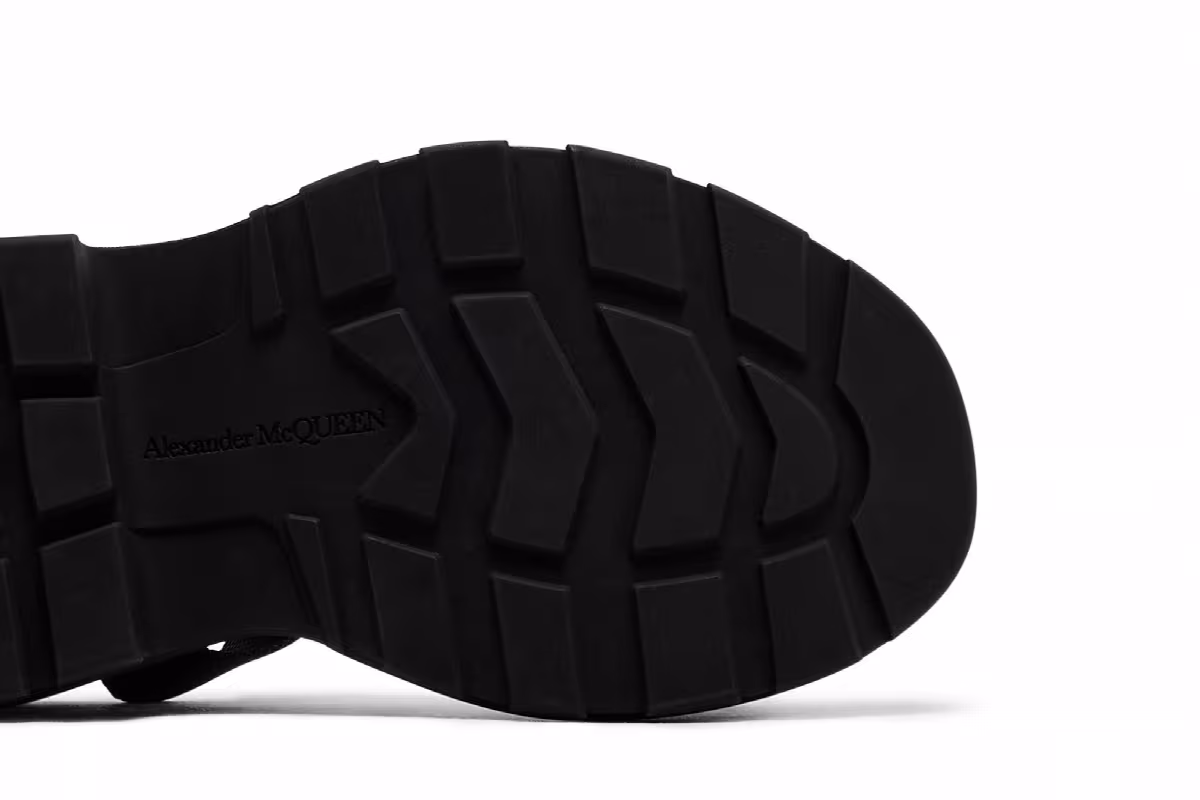 Alexander McQueen Women's Tread Sandal Black, view 6
