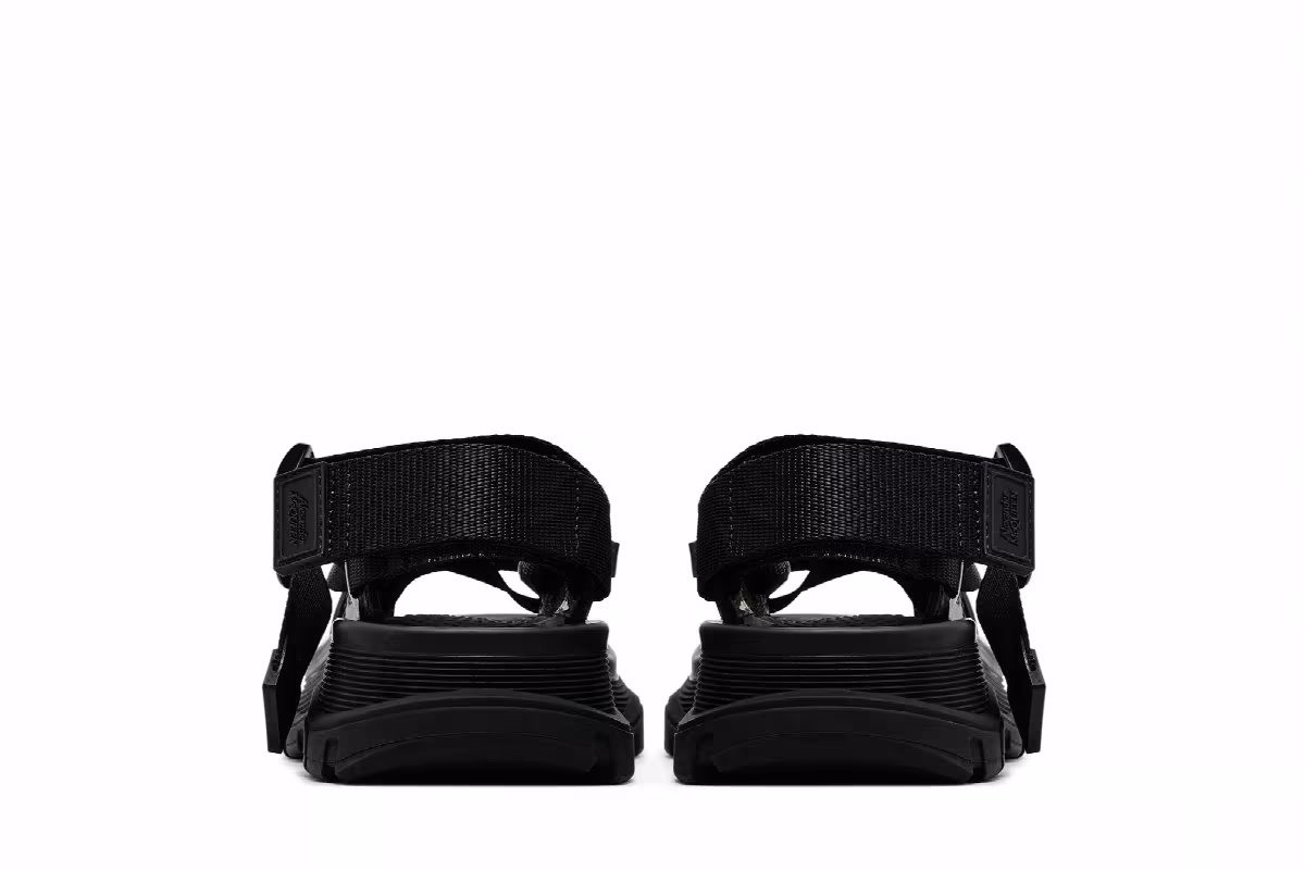 Alexander McQueen Women's Tread Sandal Black, view 7