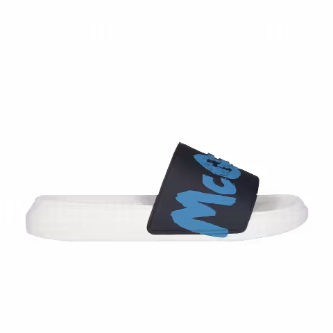 Alexander McQueen Wmns Rubber Pool Slide 'Graffiti - Navy'