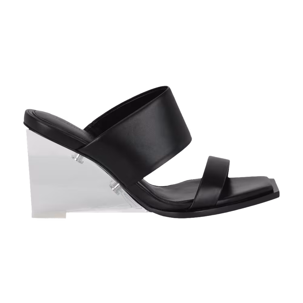 Alexander McQueen Women's Shard Leather Sandal Black