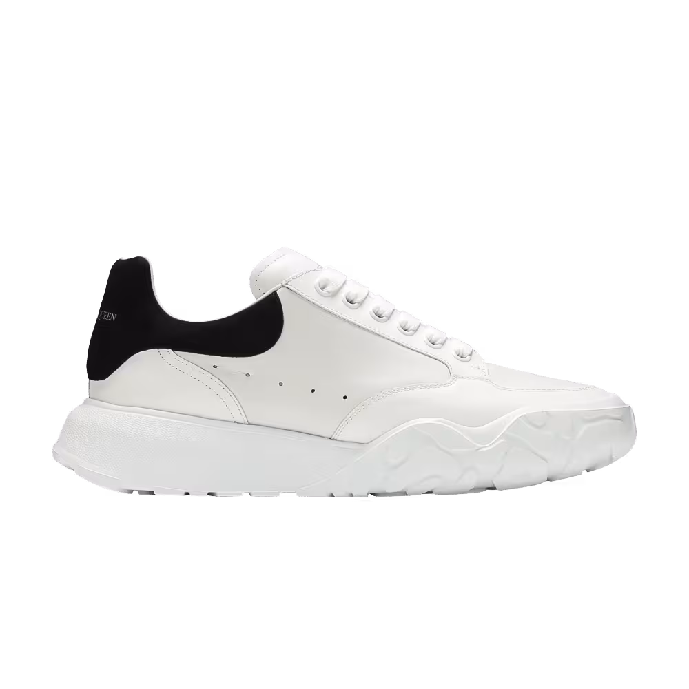 Alexander McQueen Oversized Court Trainer White Black