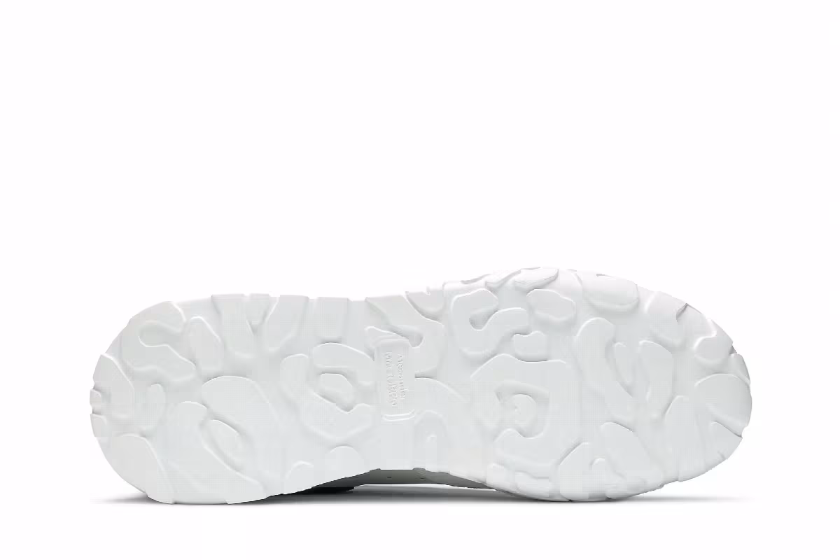 Alexander McQueen Oversized Court Trainer White Black, view 5