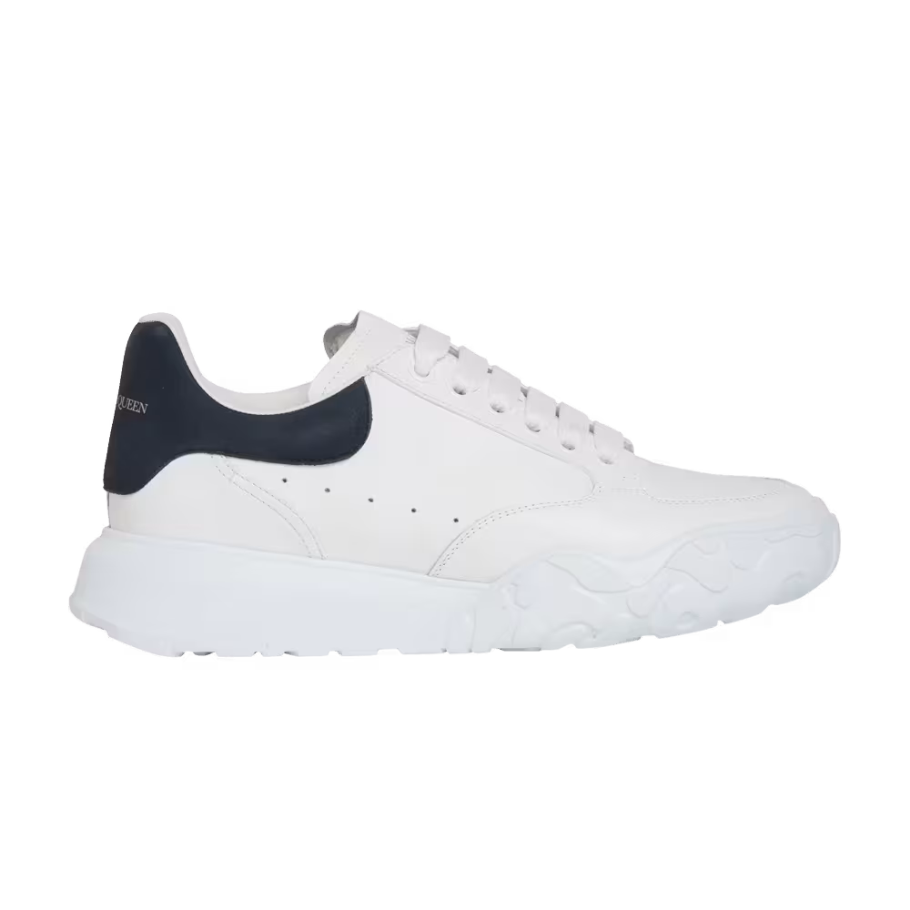 Alexander McQueen Oversized Court Trainer White Midnight Navy