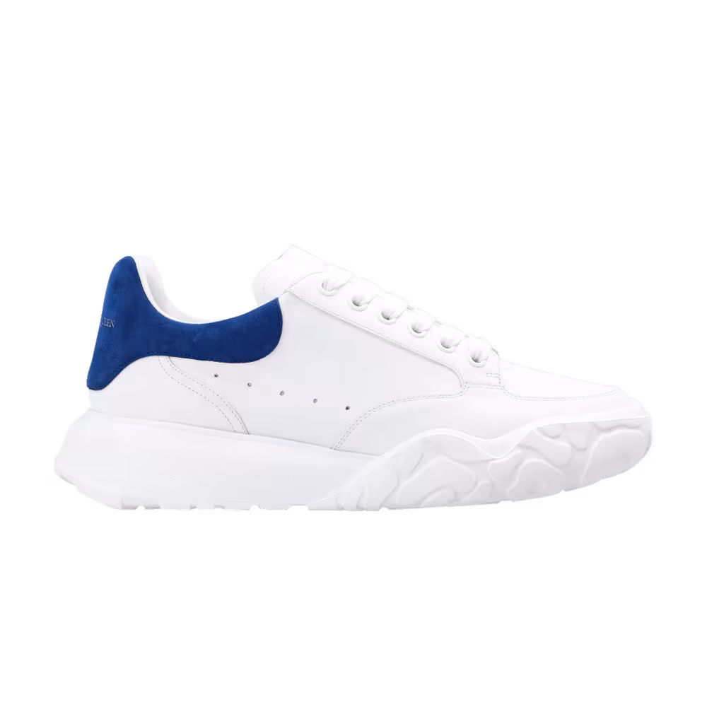 Alexander McQueen Oversized Court Trainer White Blue