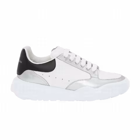 Alexander McQueen Oversized Court Trainer 'White Silver'