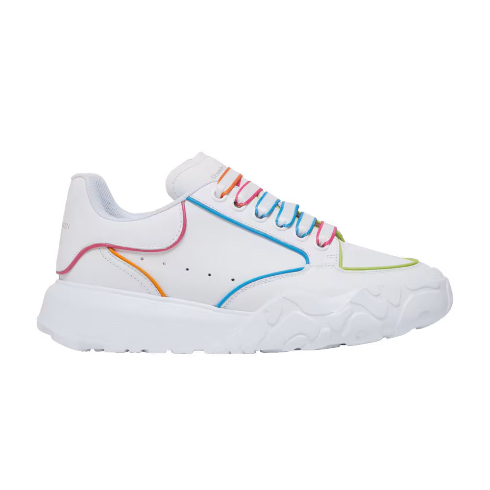 Alexander McQueen Women's Court Trainer White Multi