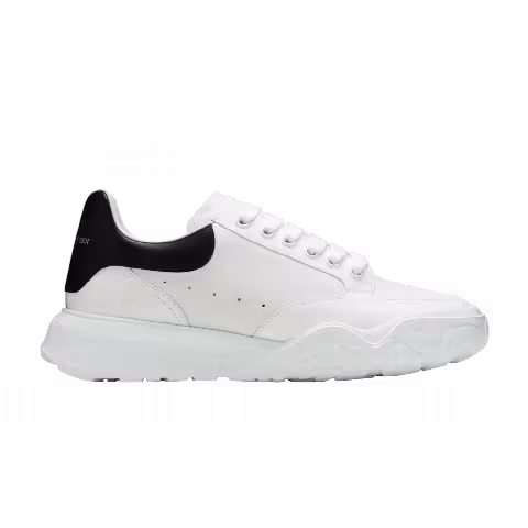 Alexander McQueen Wmns Oversized Court Trainer 'White Black'