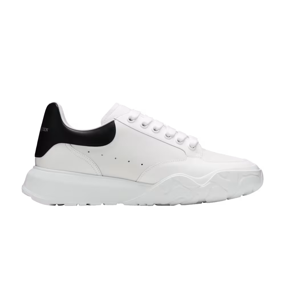 Alexander McQueen Women's Oversized Court Trainer White Black