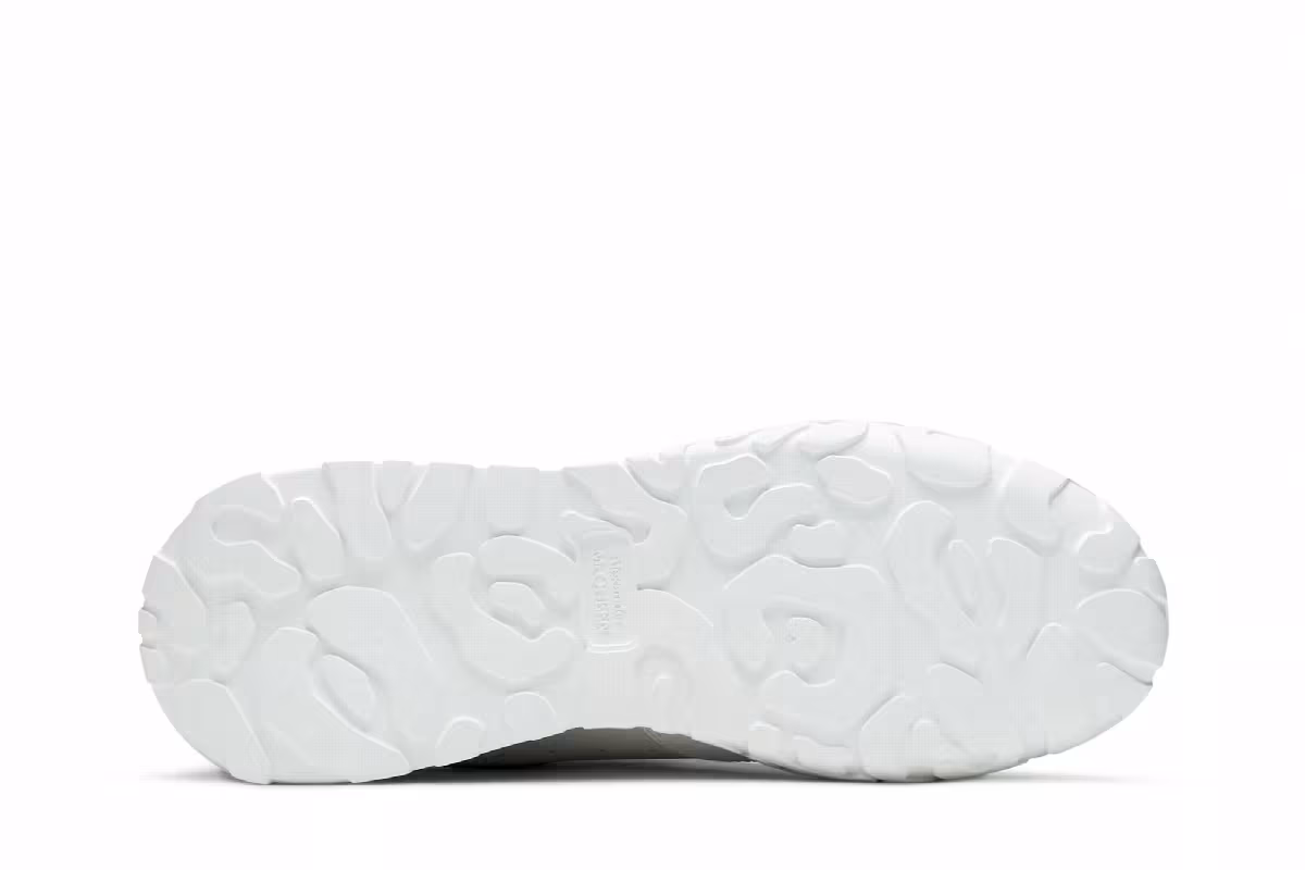 Alexander McQueen Women's Oversized Court Trainer White Black, view 5