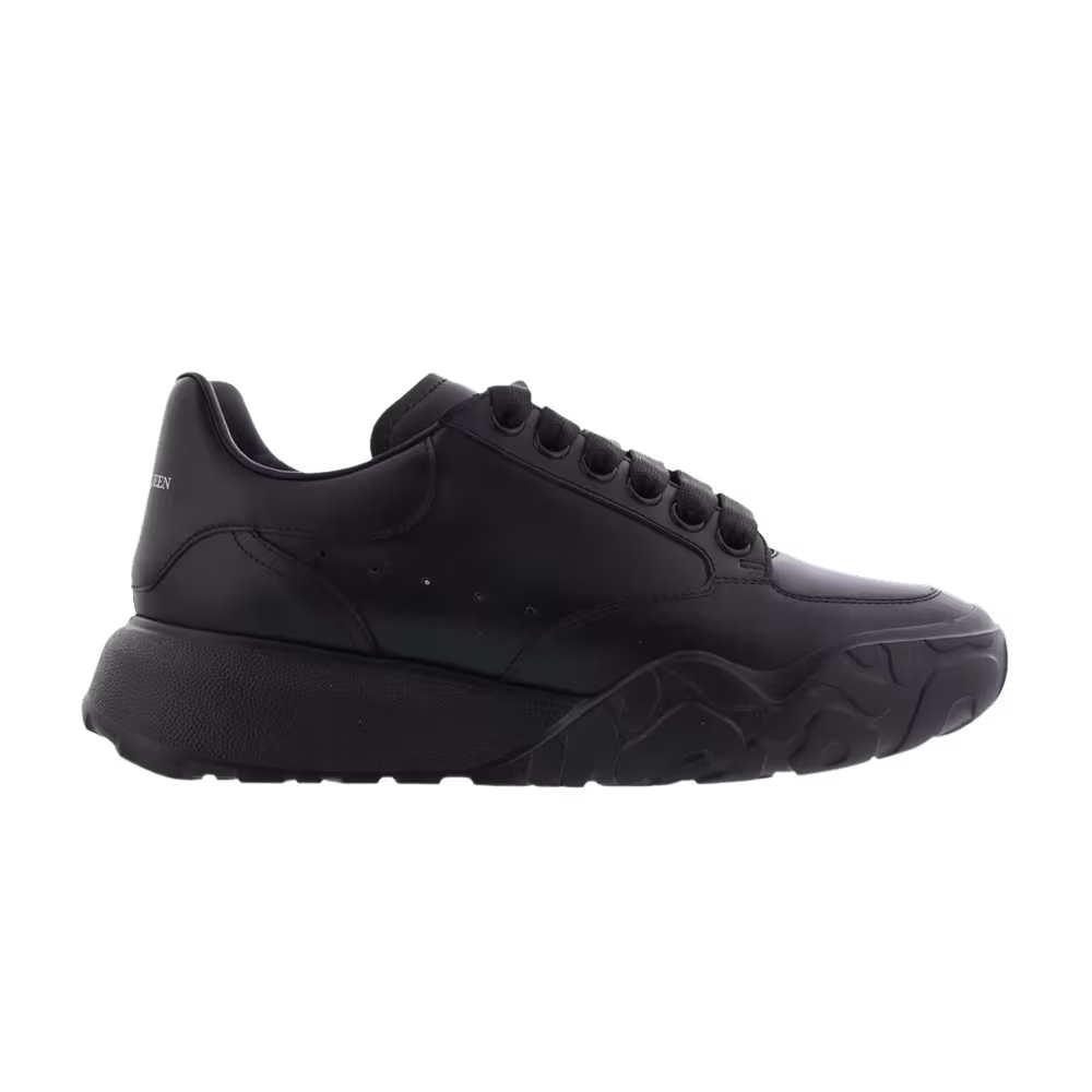 Alexander McQueen Women's Oversized Court Trainer Triple Black