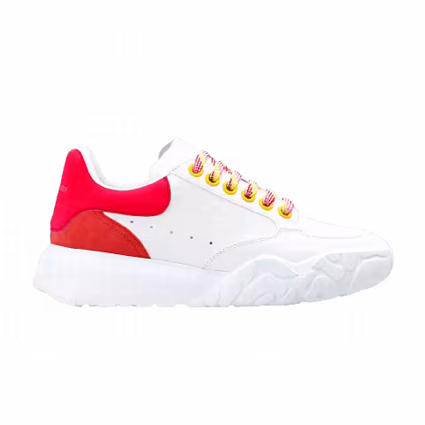 Alexander McQueen Wmns Oversized Court Trainer 'White Peony Pink'