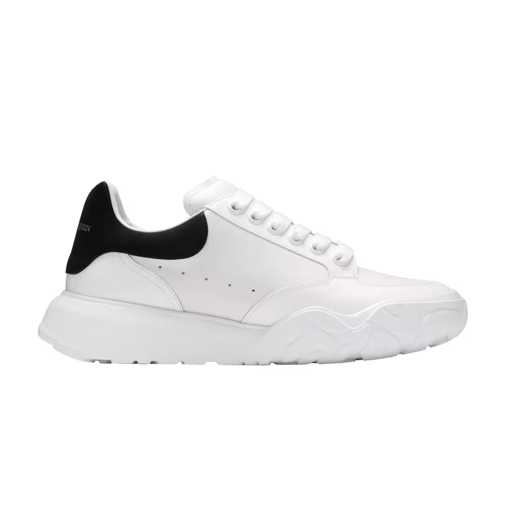 Alexander McQueen Oversized Court Trainer White Black