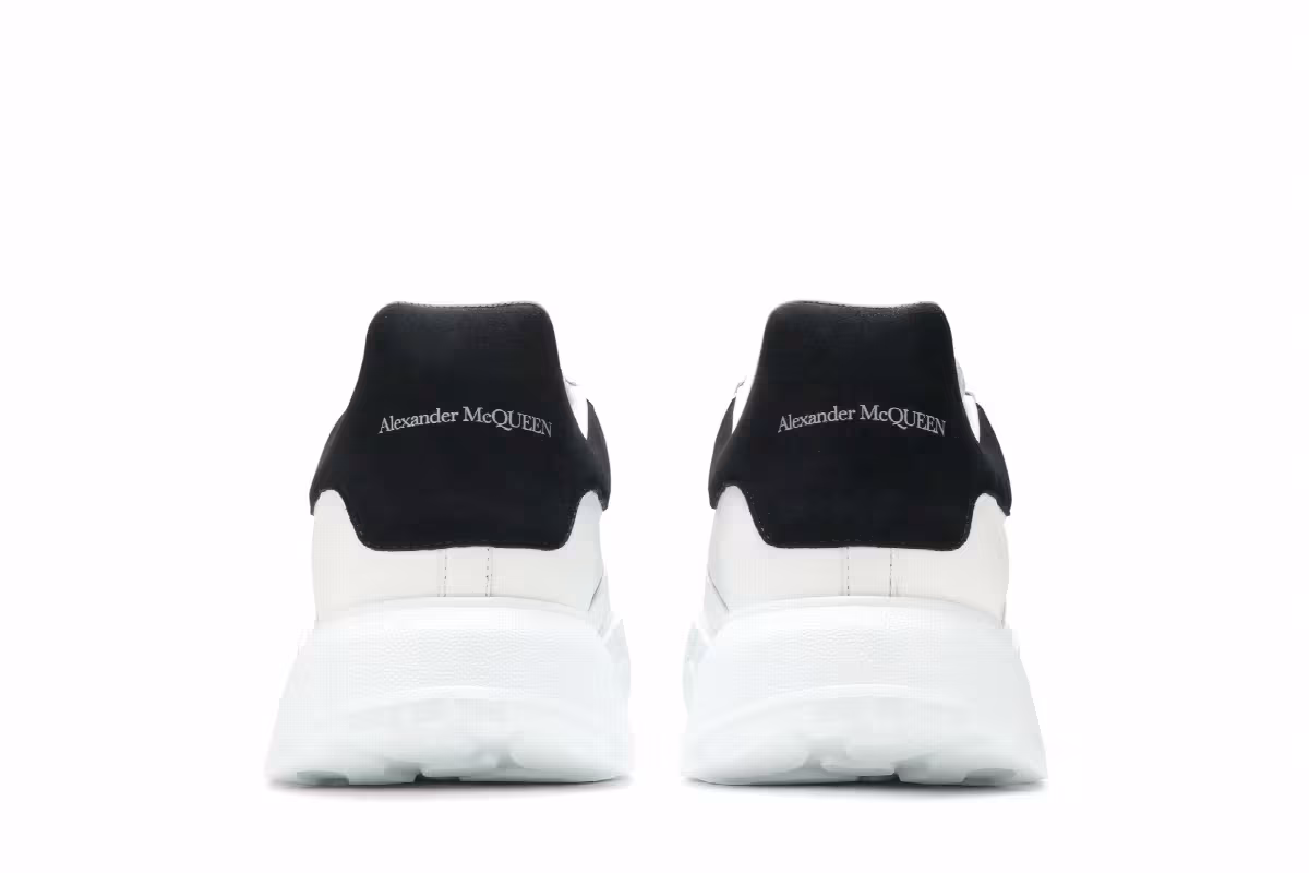 Alexander McQueen Oversized Court Trainer White Black, view 7