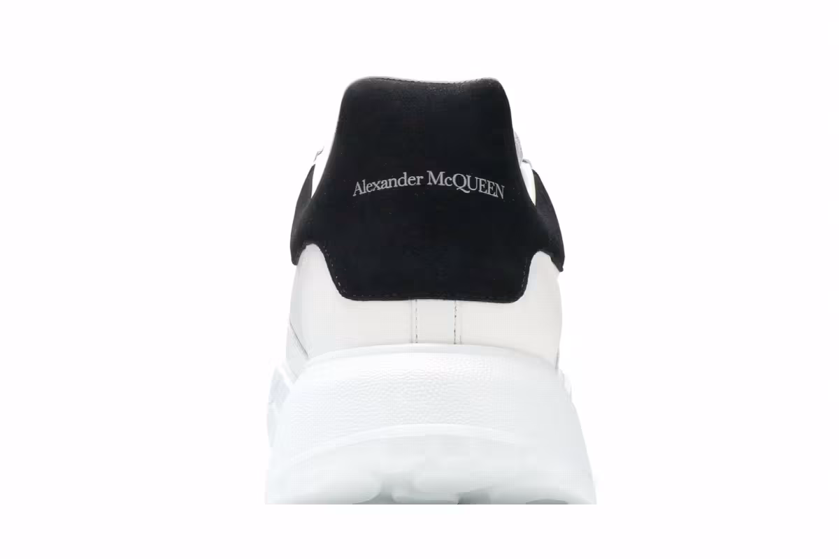 Alexander McQueen Oversized Court Trainer White Black, view 8