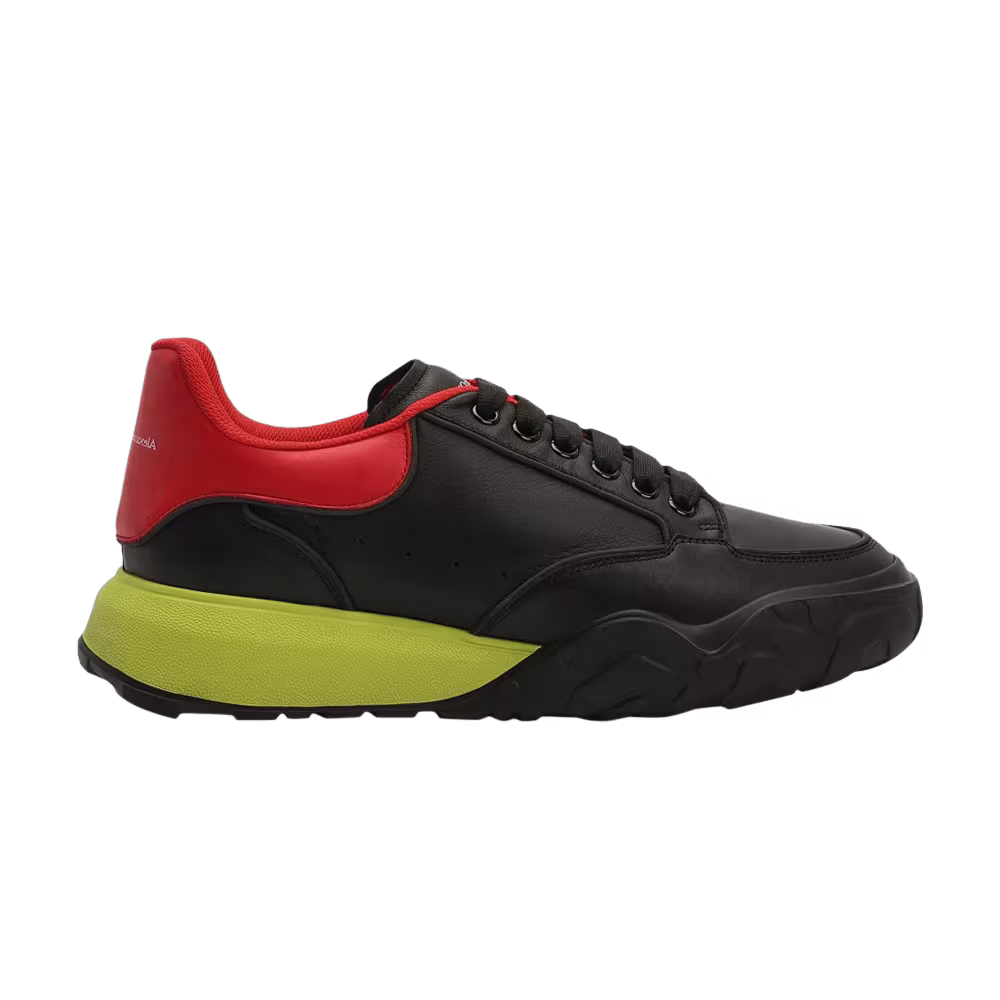 Alexander McQueen Court Trainer Black Lust Red Yellow