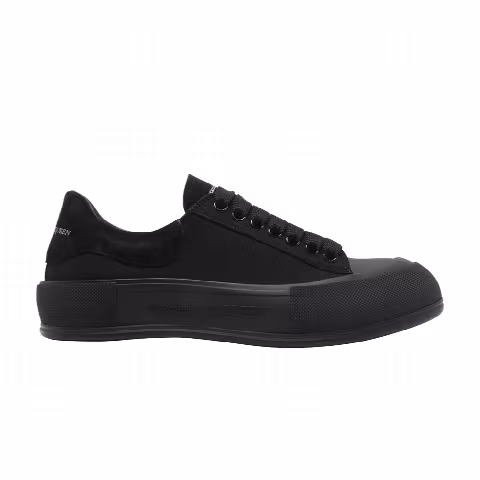 Alexander McQueen Deck Plimsoll Low 'Triple Black'