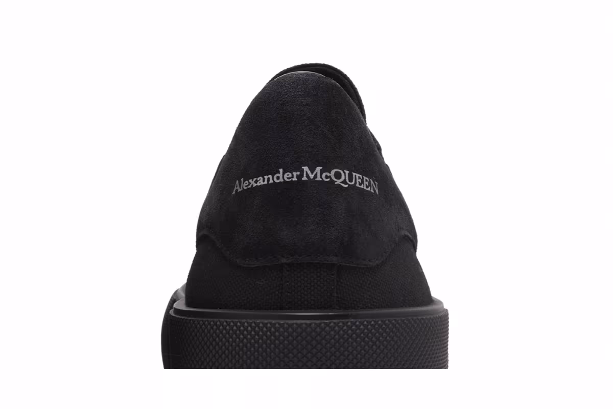 Alexander McQueen Deck Plimsoll Low Triple Black, view 8