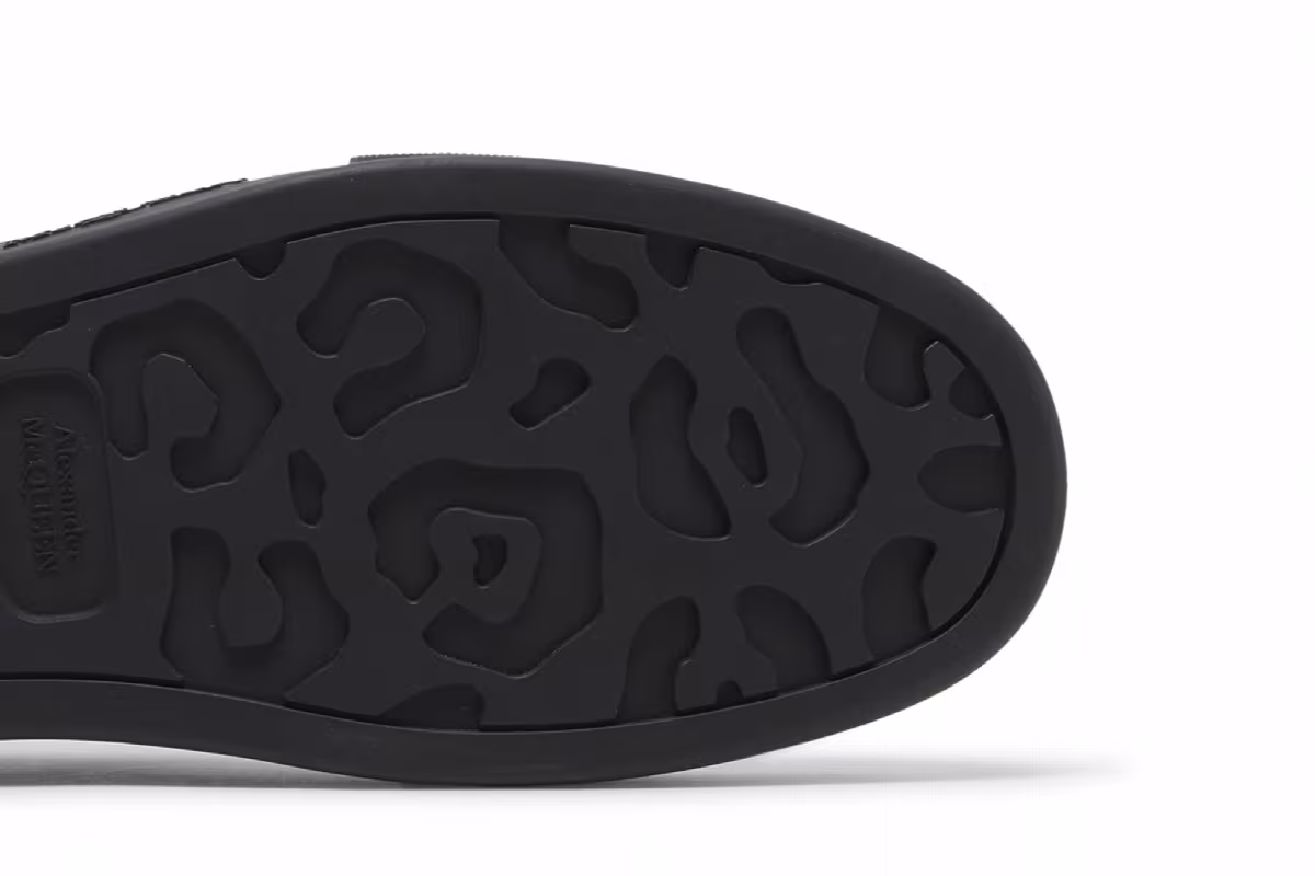 Alexander McQueen Deck Plimsoll Black Glitter, view 6