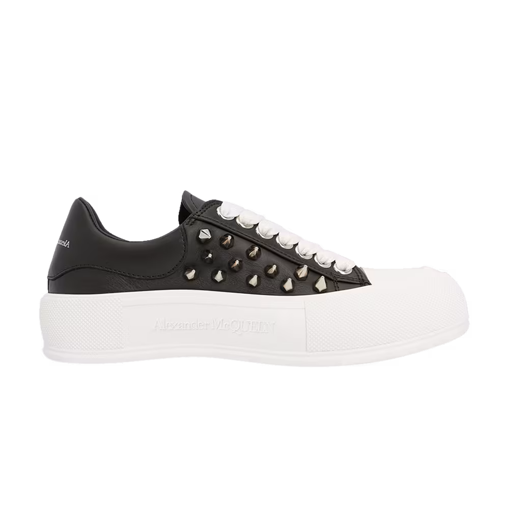 Alexander McQueen Deck Plimsoll Studded - Black