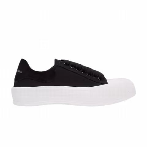 Alexander McQueen Deck Plimsoll Low 'Black White'
