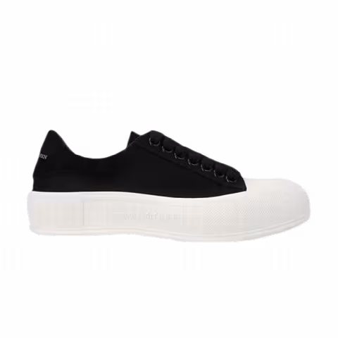 Alexander McQueen Wmns Deck Lace-Up Plimsoll 'Black'