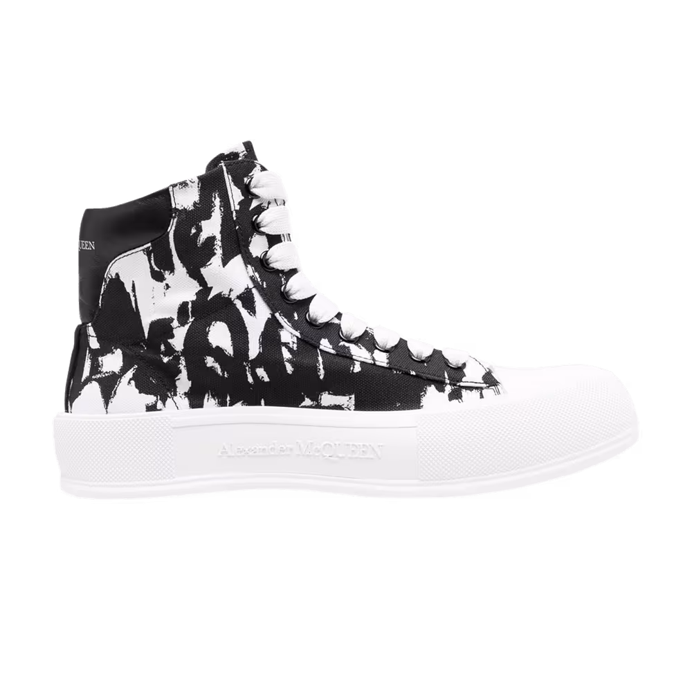 Alexander McQueen Deck Plimsoll High Graffiti