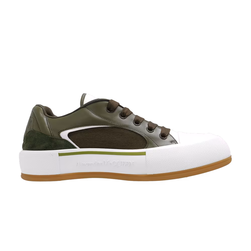 Alexander McQueen Skate Deck Plimsoll Low Khaki