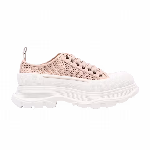 Alexander McQueen Wmns Deck Plimsoll 'Rose Gold Raffia'