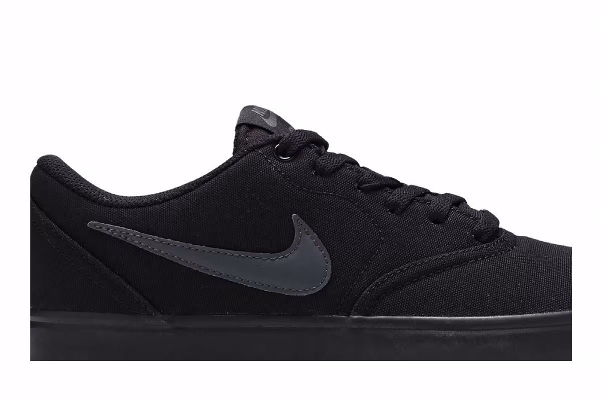 Nike Check Solarsoft Canvas SB Triple Black, view 3