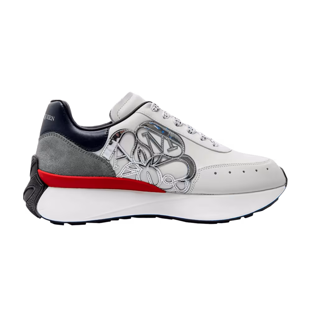 Alexander McQueen Sprint Runner White Multi-Color