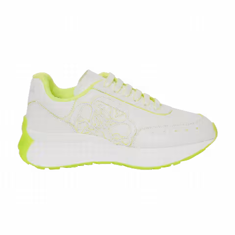 Alexander McQueen Wmns Sprint Runner 'White Acid Yellow'